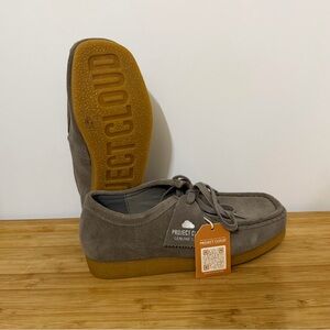 Project Cloud Women's Gray Suede Loafers